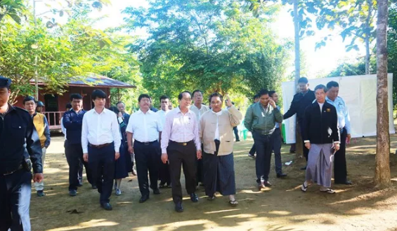 緬甸聯(lián)邦共和國商務(wù)部部長一行考察密支那經(jīng)濟開發(fā)區(qū)項目情況